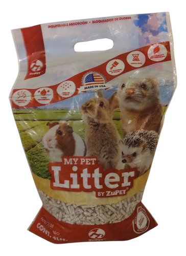 Sustrato Papel Reciclado My Pet Litter 4l Zupet