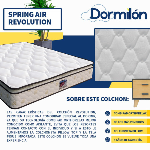 Colchón Spring Air Matrimonial +box Envió Gratis Cdmx