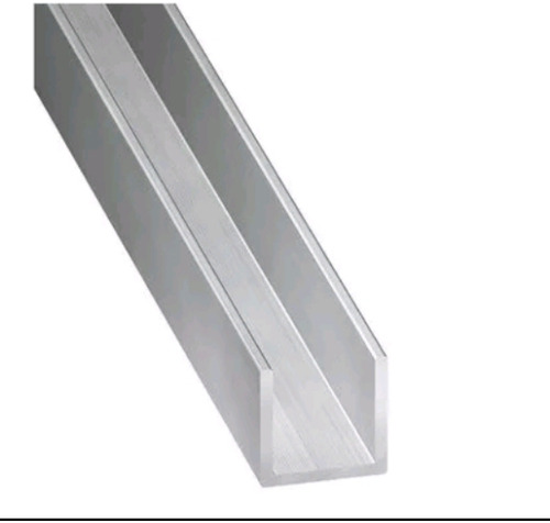 Perfíl Tipo U De  1/2 Pulgada Aluminio.