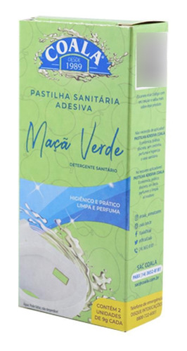 Pastilha Adesiva 10g Maca Verde Com 2 Un Coala