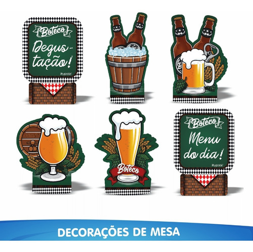 Imagem 6 de 10 de Kit Festa Fácil Festa De Boteco - Decoração De Comemoração