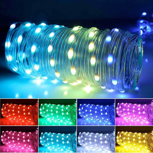 Kit Luces Led Rgb Impermeables Usb 10 M