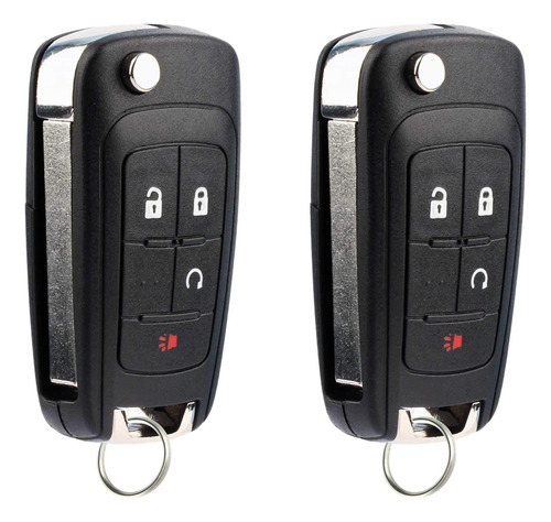 2 Llaveros Remotos Keylessoption De 4btn De Arranque Remoto