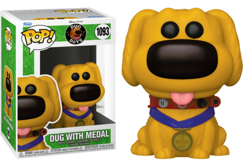 Funko Pop Dug With Medal Dug Con Medalla - Disney Dug Days  