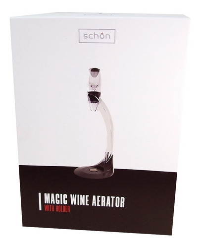 Imagen 3 de 9 de Decantador Oxigenador Vino Aireador Base Porta Copa