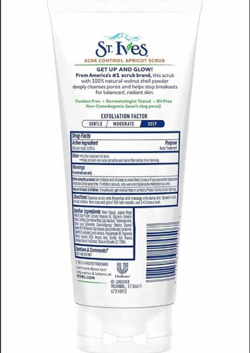 Mascarilla Control Acné De Chabacano St Ives Apricot Scrub