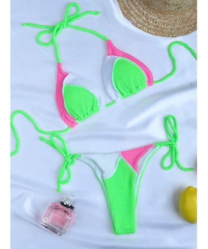 Traje De Baño Sexy Para Mujer Bikini Beach Dos Piezas