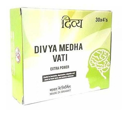 Patanjali Divya Medha Vati 30 X 4's (total 120 Comprimidos)