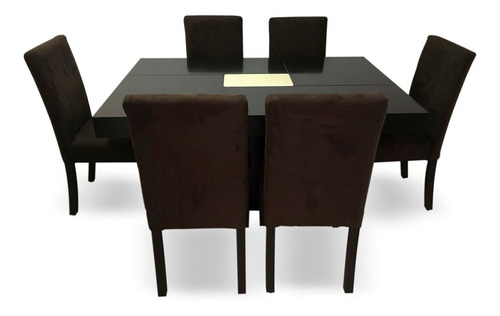 Comedor Minimalista Mod Rabat 6 Sillas Moderno