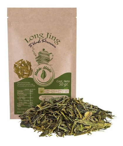 Té Verde Long Jing 50g Calidad Premium Aporta Antioxidantes