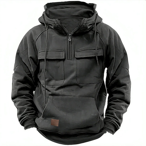 Camisola Cargo Tactical Quarter Zip Para Homem