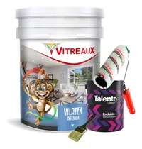 Comprar Latex Blanco 20 Litros + Enduido 1 Litro + Pincel + Rodillo