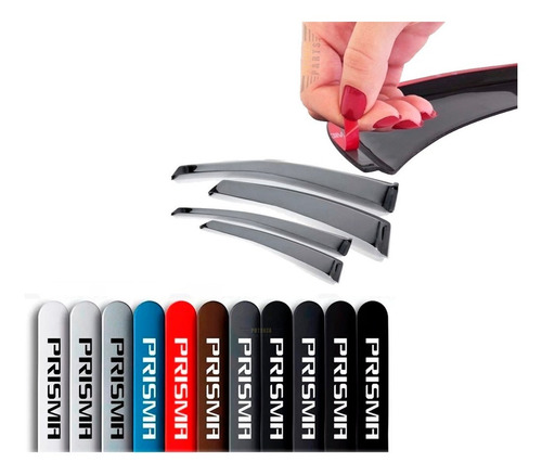 Imagem 3 de 3 de Kit Friso Pintado Novo Prisma 2013 2020 + Calha De Chuva