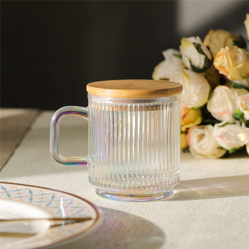 Taza De Café De Vidrio De 2 Piezas Con Tapa, Tazas De Café D