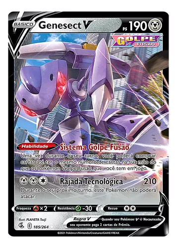 Carta Pokémon Genesect V Coleção Golpe Fusão