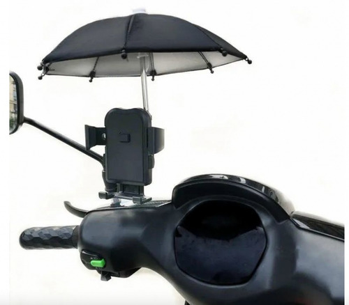 Sombrilla Protector Celular- Moto Domiciliario Lluvia Y Sol