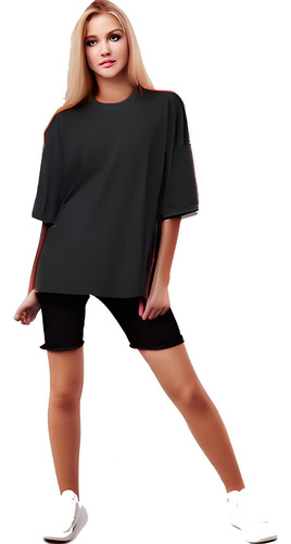 Camiseta Oversize Para Mujer