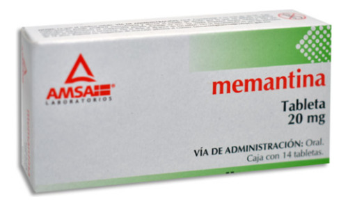 Memantina 20 Mg Caja Con 14 Tabletas Amsa Laboratorios