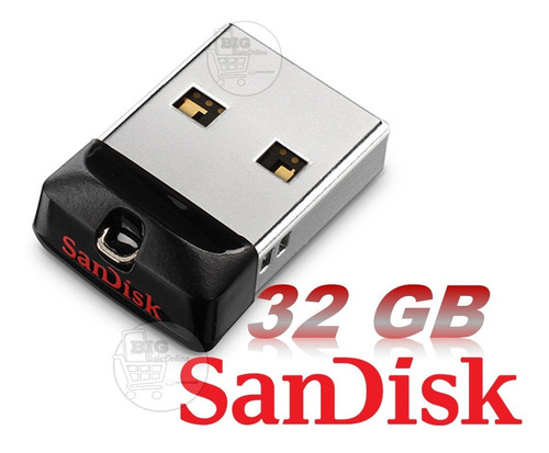 Pendrive SanDisk Cruzer Fit 32GB 2.0 negro