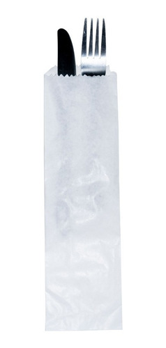 Saquinho Para Talher Branco Saco 8x27 Restaurante C/500 Un