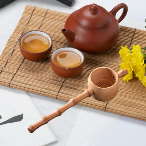 Tea De Té De Té De Bambú Tea Tea Tea Kitchen Gift 17.7 Cm