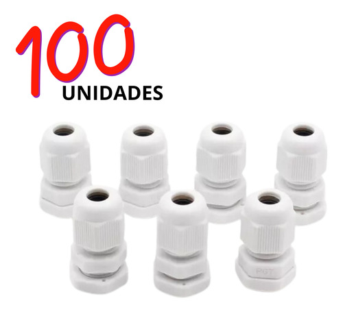 100u Prensa Estopa Pg16 Orificio De Montaje 23mm (10-14 Mm)