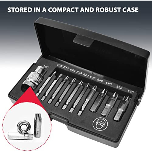 Conjunto De 11 Extractores De Tornillos Torx Dañados T...