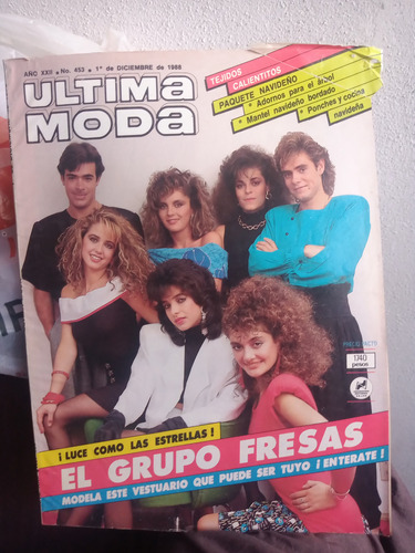 Grupo Fresas En Revista Ultima Moda Diciembre 1988 No. 453