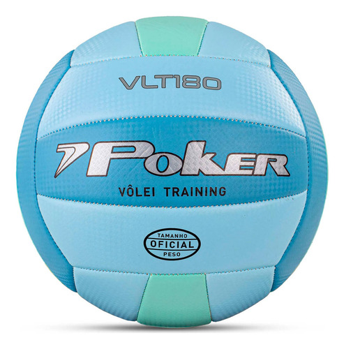 Bola De Vôlei Poker Training Vlt 180 Cor Azul/verde