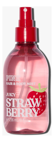 Victoria's Secret Pink Mist corporal y para cabello Juicy Strawberry con Hialurónico y B5 236 mL