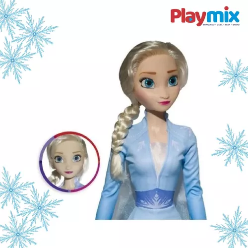 Boneca Elsa Frozen 2 Gigante 80 Cm Lançamento Grande