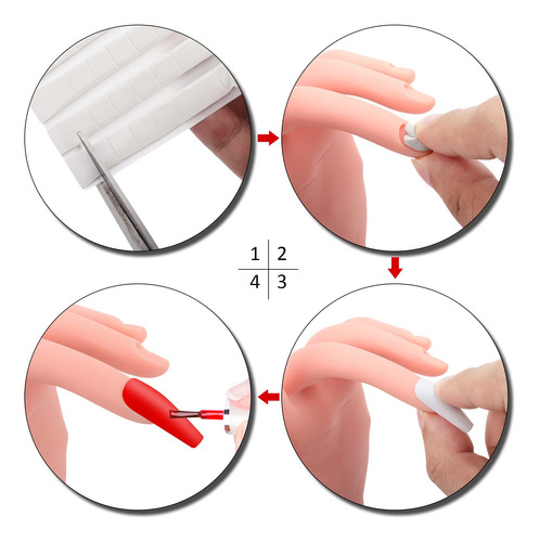 Manos De Práctica Para Uñas Acrílicas, Maniquí De Uñas Para