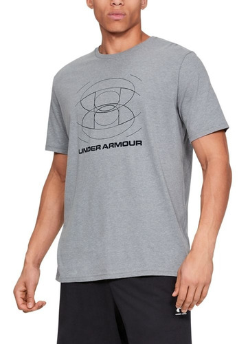 Playera Under Armour Hombre Gris Optic Logo Ss 1329594035