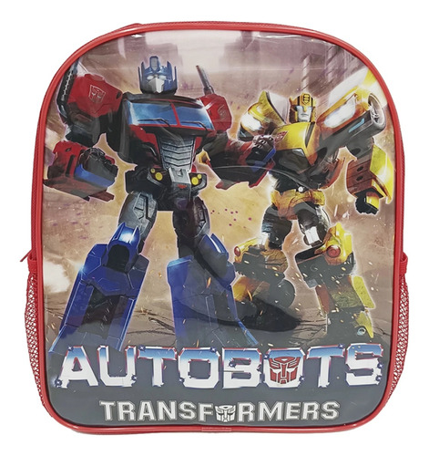 Mochila Infantil Transformers 30 X 24 X 20 Cm Escolar