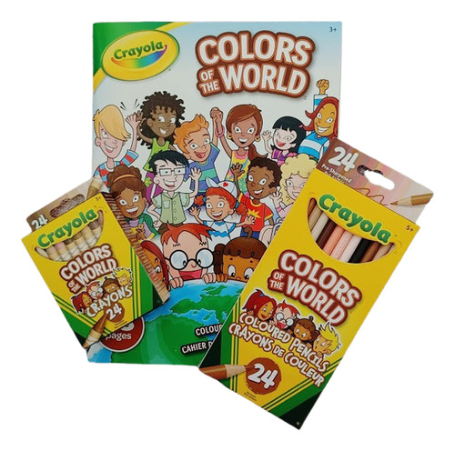 Crayola - Paquete De Colores Del Mundo: 24 Crayones + 24 Lpi