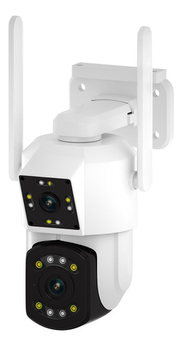 Smart Camara Doble Ip Wifi Alarma Exterior Anti Agua Ip66 