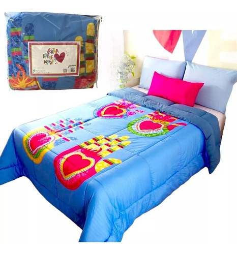 Acolchado Agatha Ruiz Queen 2 Pz Multicolor Renova Tu Cuarto