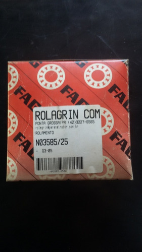 Rolamento Capa E Cone Pol. 3585/25 - Fag
