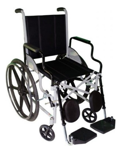 Cadeira De Rodas Leblon Pneu Macico 41,5 Cm - Carone Cor Preto