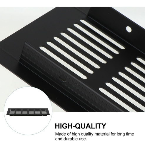Red De Ventilación De Metal Negro Para Muebles De Hogar, 4 U