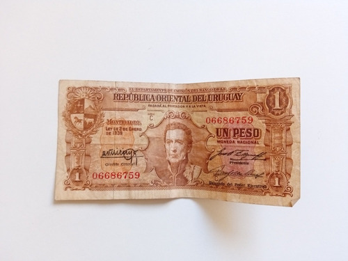 Un Peso Moneda Nacional. Rep. Oriental Del Uruguay
