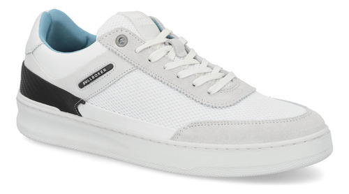 Zapatillas Hombre Cuero Y Textil Blanco Bullboxer Trogir-0-6