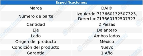 Par Bases Amortiguador Delanteras Nissan Armada 09-15 Dai