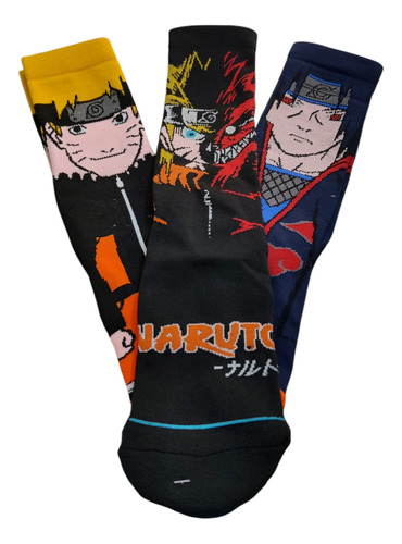 Calcetin Calceta Divertida Naruto Akatsuki Cloud Anime Tin L
