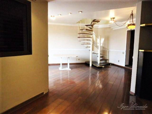 Imagem 3 de 12 de Cobertura Com 4 Dormitórios Para Alugar, 280 M² Por R$ 12.720,00/mês - Moema - São Paulo/sp - Co1049