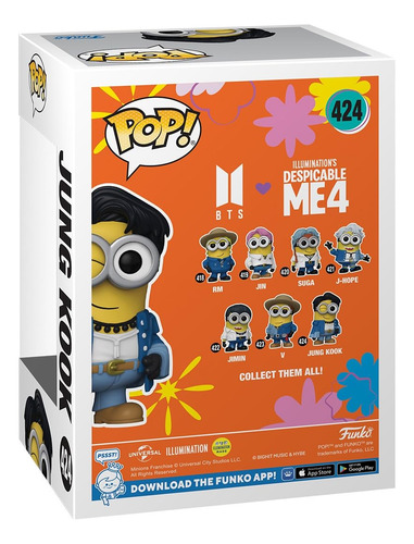 Figura De Vinilo Funko Pop! Rocks Minions X Bts Jung Kook, 1
