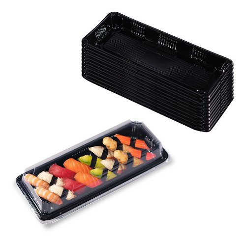 Kit C/50 Embalagem Delivery Sushi Sashimi Preço Atacado
