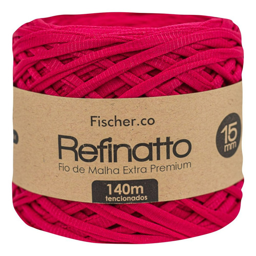 Fio Malha Extra Premium Refinatto 15mm Fischer Cor Pink