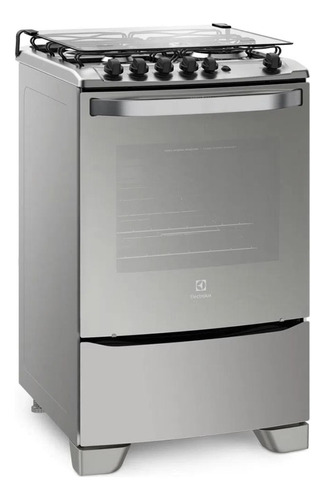 Cocina Electrolux 56gxq A Gas/eléctrica 4 Hornallas Acero