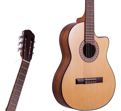 Guitarra Criolla Gracia M10 Con Corte Clasica Superior 